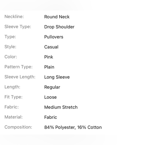 Light pink oversized crew neck - Picture 5 of 5